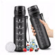 Bidon motywacyjny 500 ml z filtrem, czarny