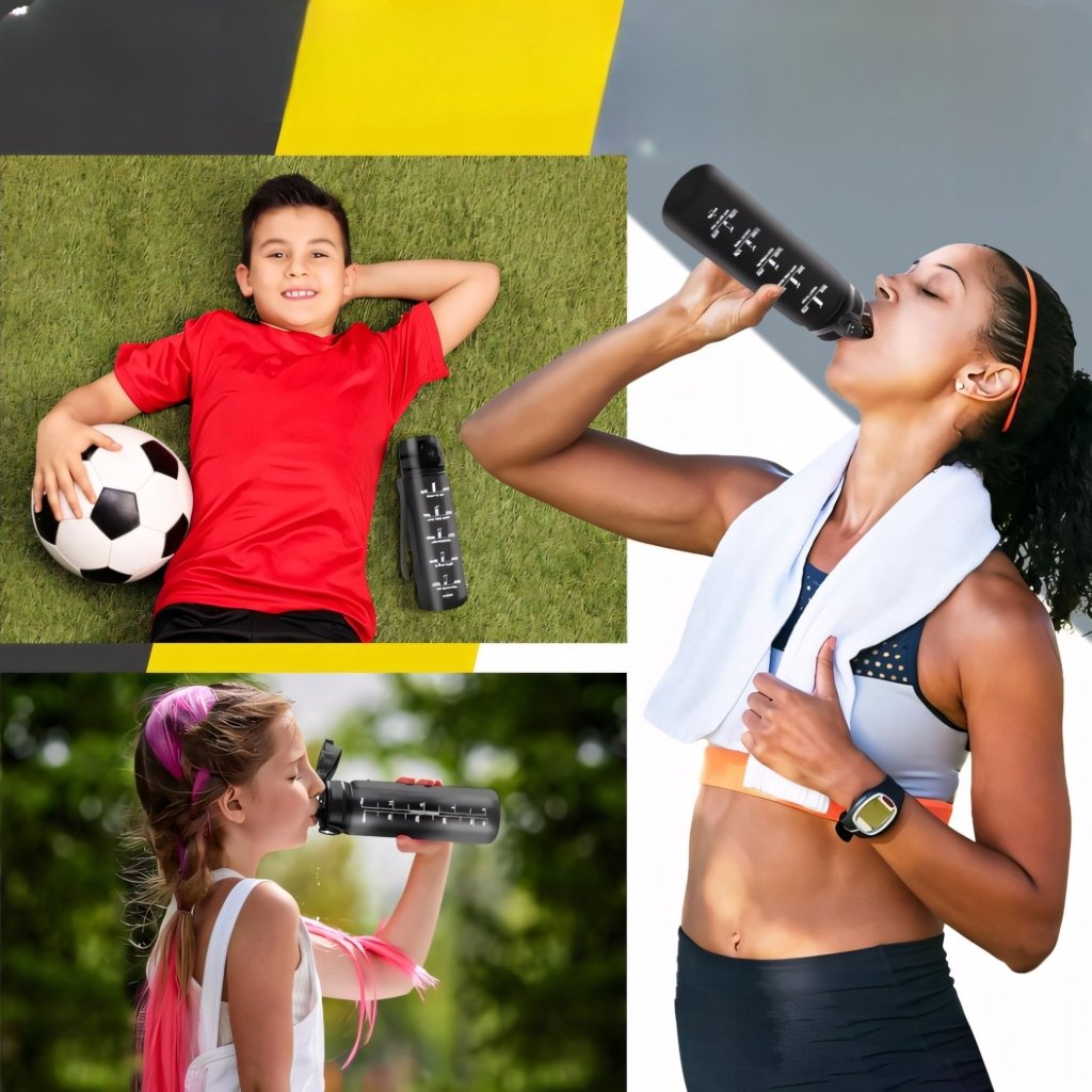 Bidon sportowy HoneyHolly 500ml czarny tritan | REEVE