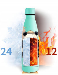 Butelka termiczna 500 ml stalowa z motywem pandy, 12/24 h | REEVE
