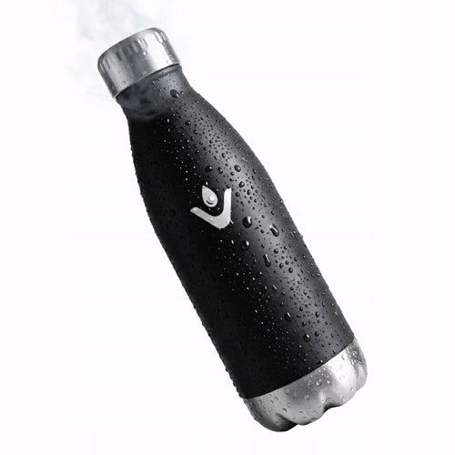 Butelka termiczna 750 ml na napoje gazowane, czarna matowa | REEVE