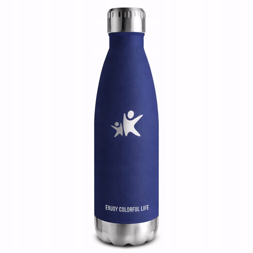 Butelka termiczna 750 ml ze stali 18/8, granatowa matowa | REEVE
