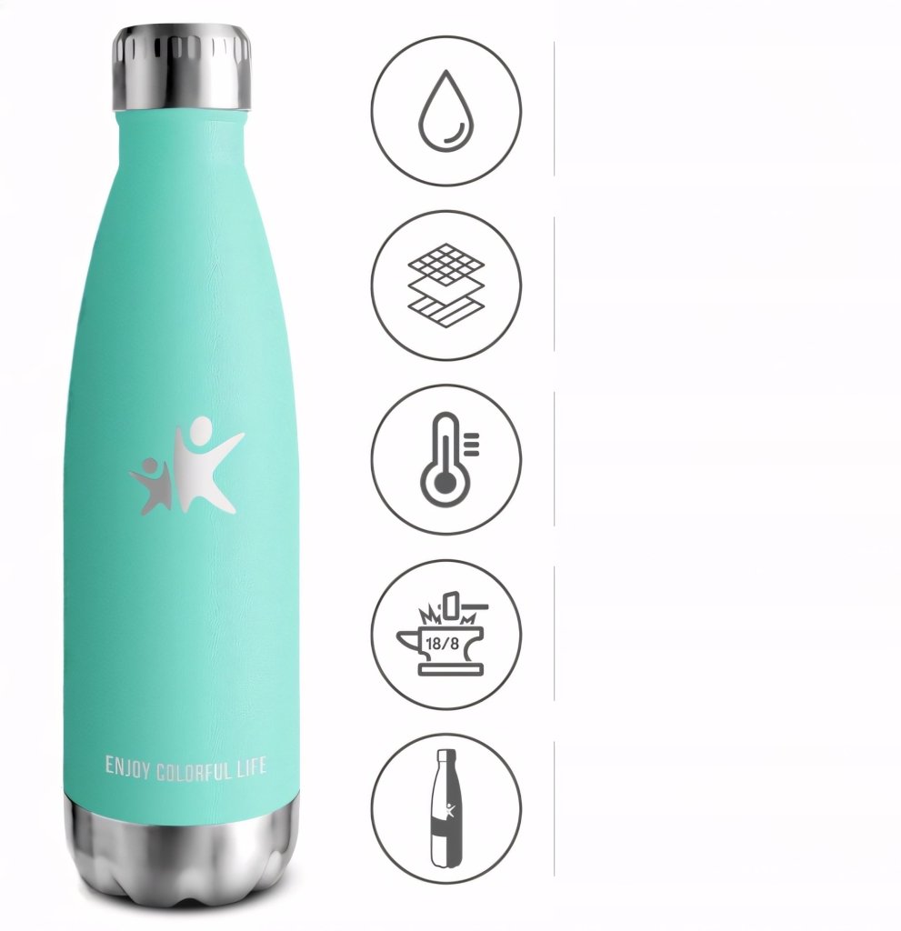Butelka termiczna KollyKolla 350ml turkus | REEVE