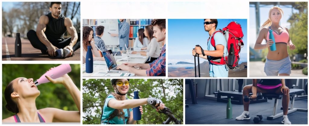 Butelka termiczna termos 1L 1000ml stalowy szczelny | REEVE