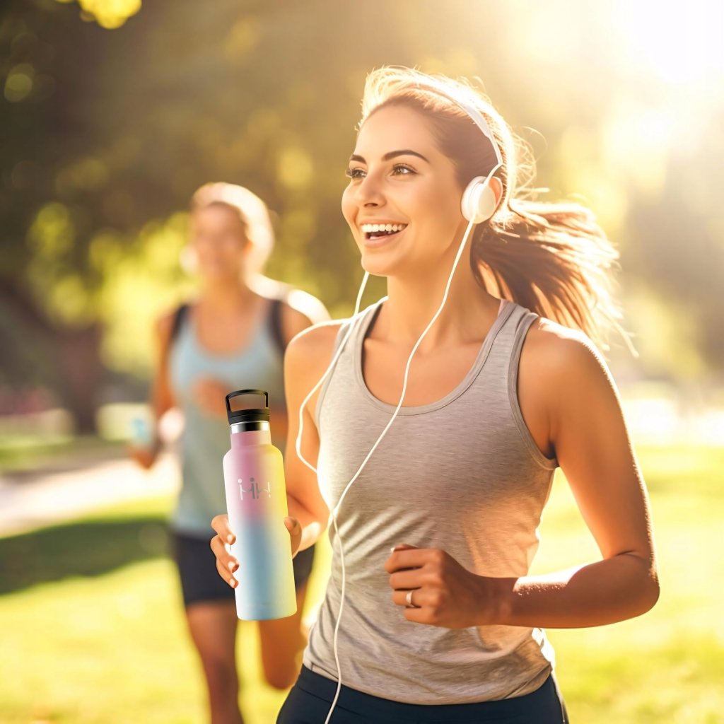 Butelka termiczna termos Honeyholly 750ml stalowa 2 nakrętki | REEVE