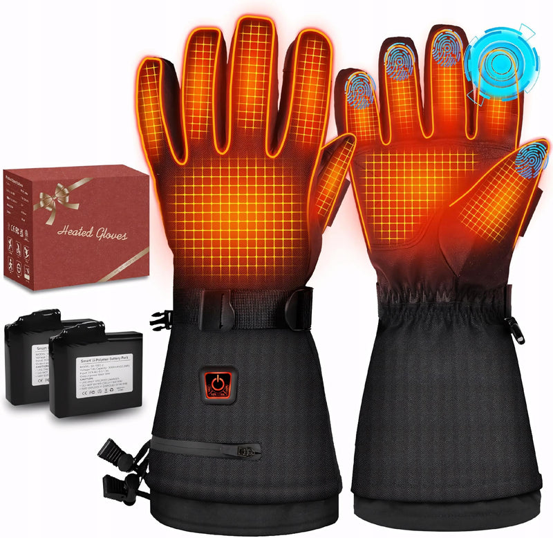 Rękawice ogrzewane elektrycznie zimowe 3000mAh rozmiar M czarne
