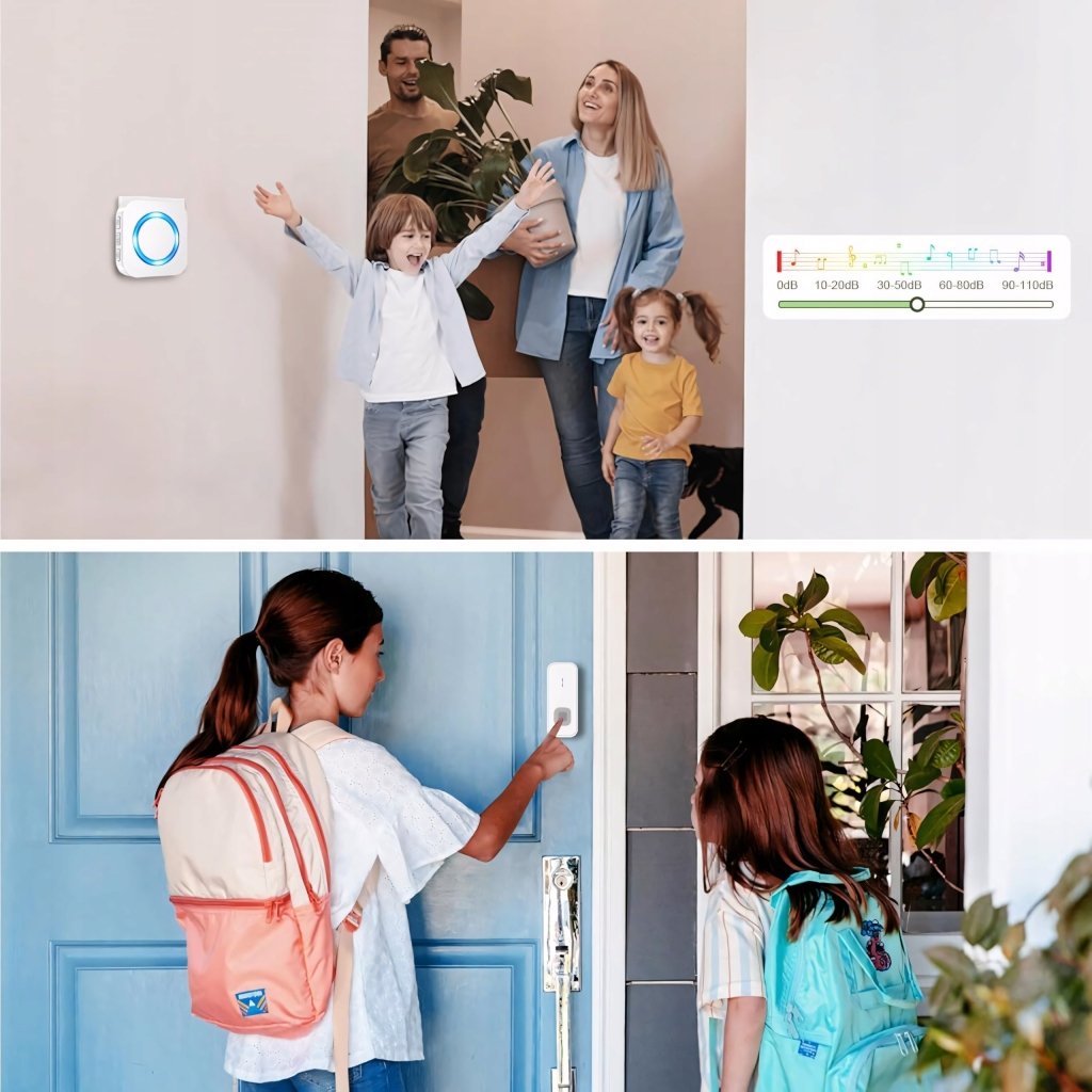 Dzwonek bezprzewodowy do drzwi Surfou 400m 55 melodii | REEVE