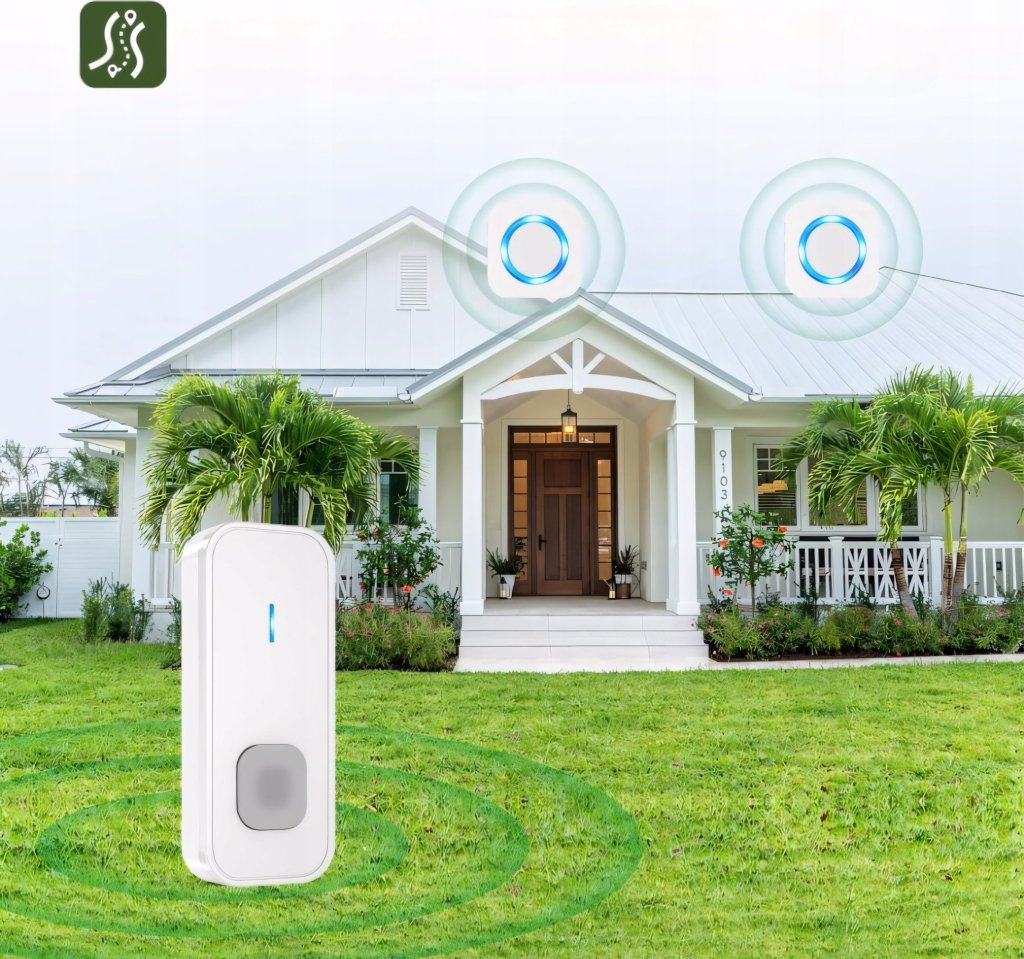 Dzwonek bezprzewodowy do drzwi Surfou 400m 55 melodii | REEVE