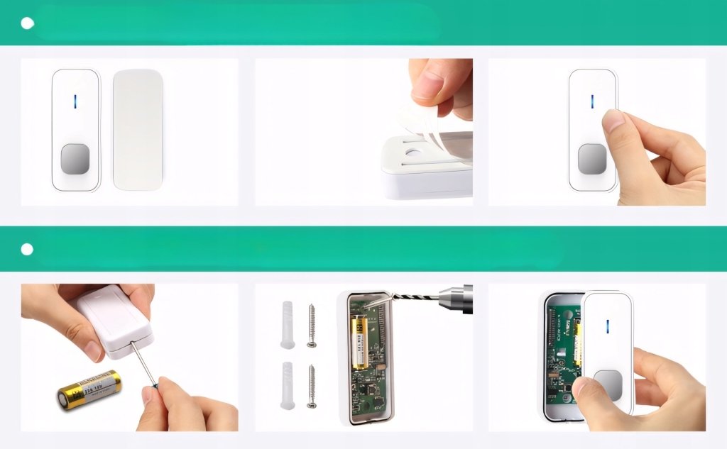 Dzwonek bezprzewodowy do drzwi Surfou 400m 55 melodii | REEVE