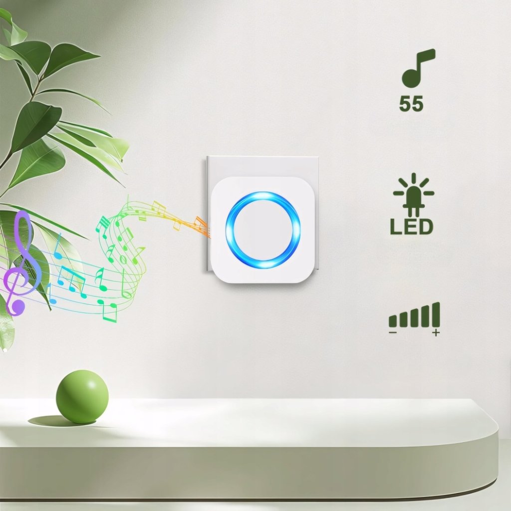 Dzwonek bezprzewodowy do drzwi Surfou 400m 55 melodii | REEVE