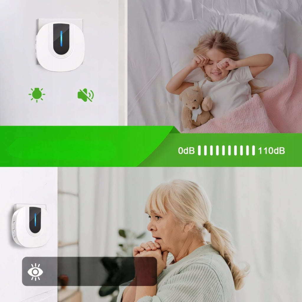 Dzwonek bezprzewodowy SURFOU 300m IP55 biały | REEVE