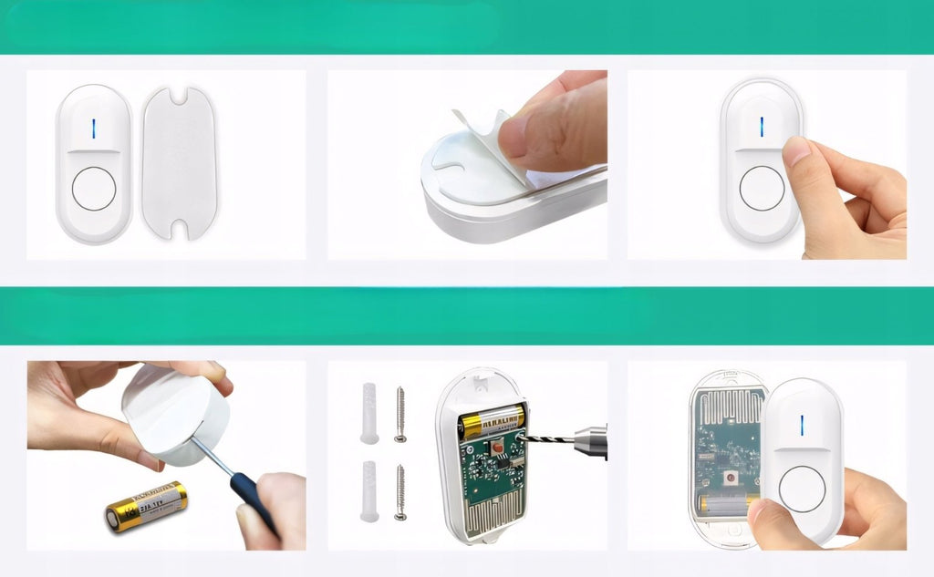 Dzwonek bezprzewodowy SURFOU 300m IP55 biały | REEVE