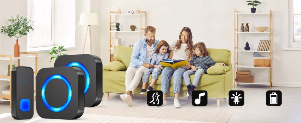 Dzwonek bezprzewodowy SURFOU 400m z 2 nadajnikami IP55 | REEVE