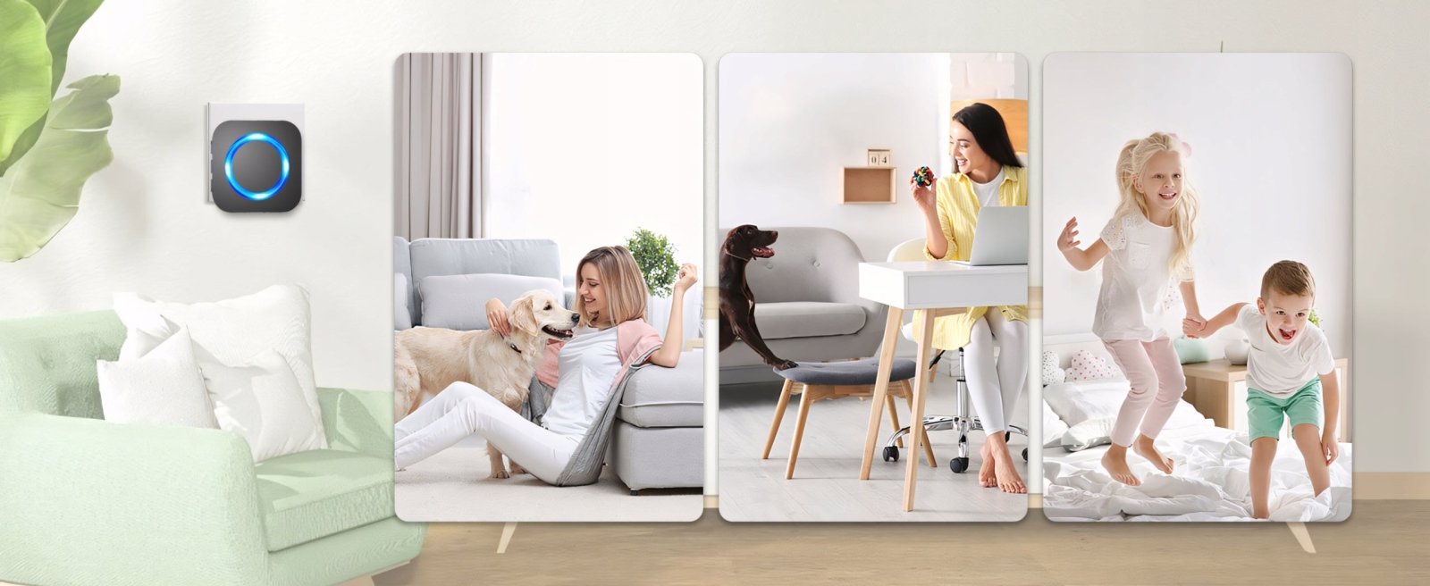 Dzwonek bezprzewodowy SURFOU 400m z 2 nadajnikami IP55 | REEVE