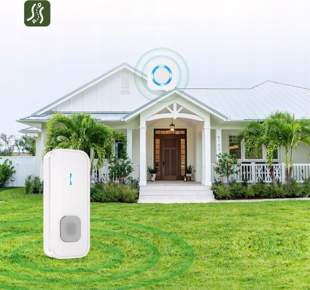 Dzwonek SURFOU 400m IP55 biały na baterię | REEVE