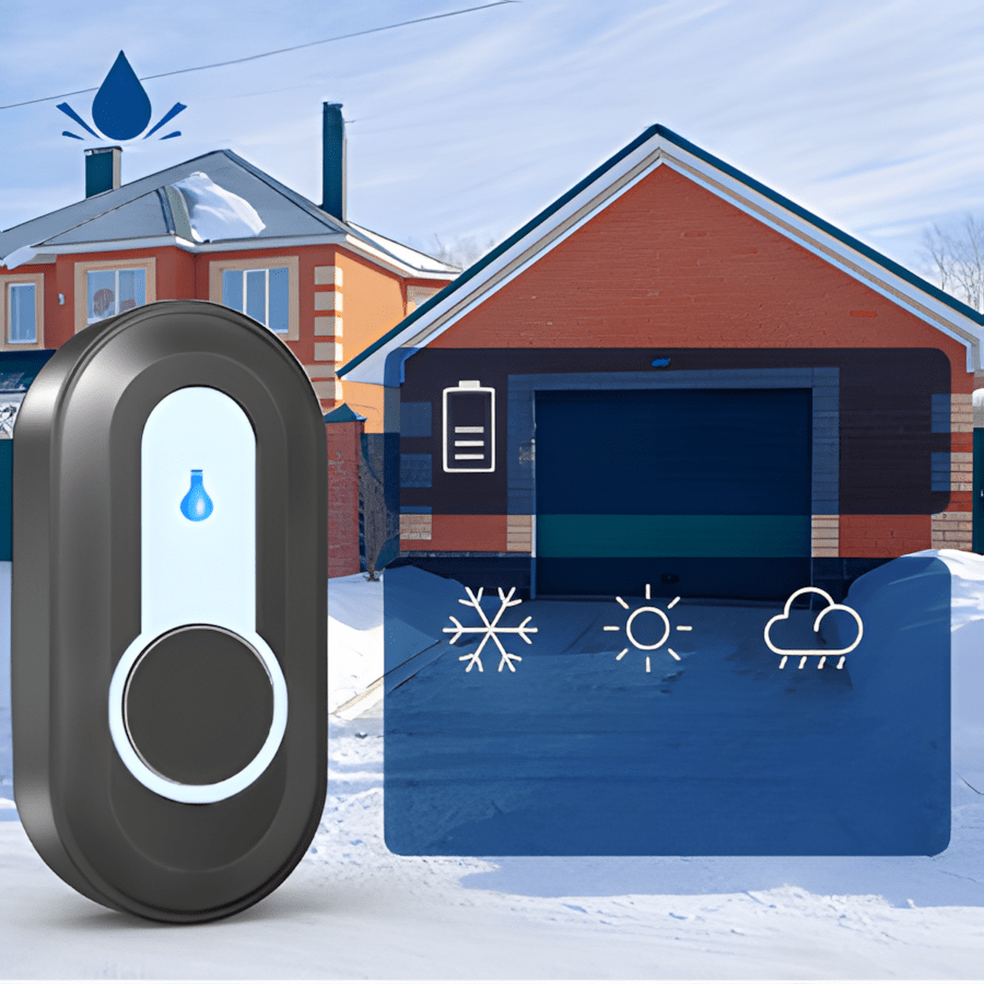 Dzwonek SURFOU 400m IP55 z 2 odbiornikami czarny | REEVE