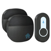 Dzwonek SURFOU 400m IP55 z 2 odbiornikami czarny | REEVE
