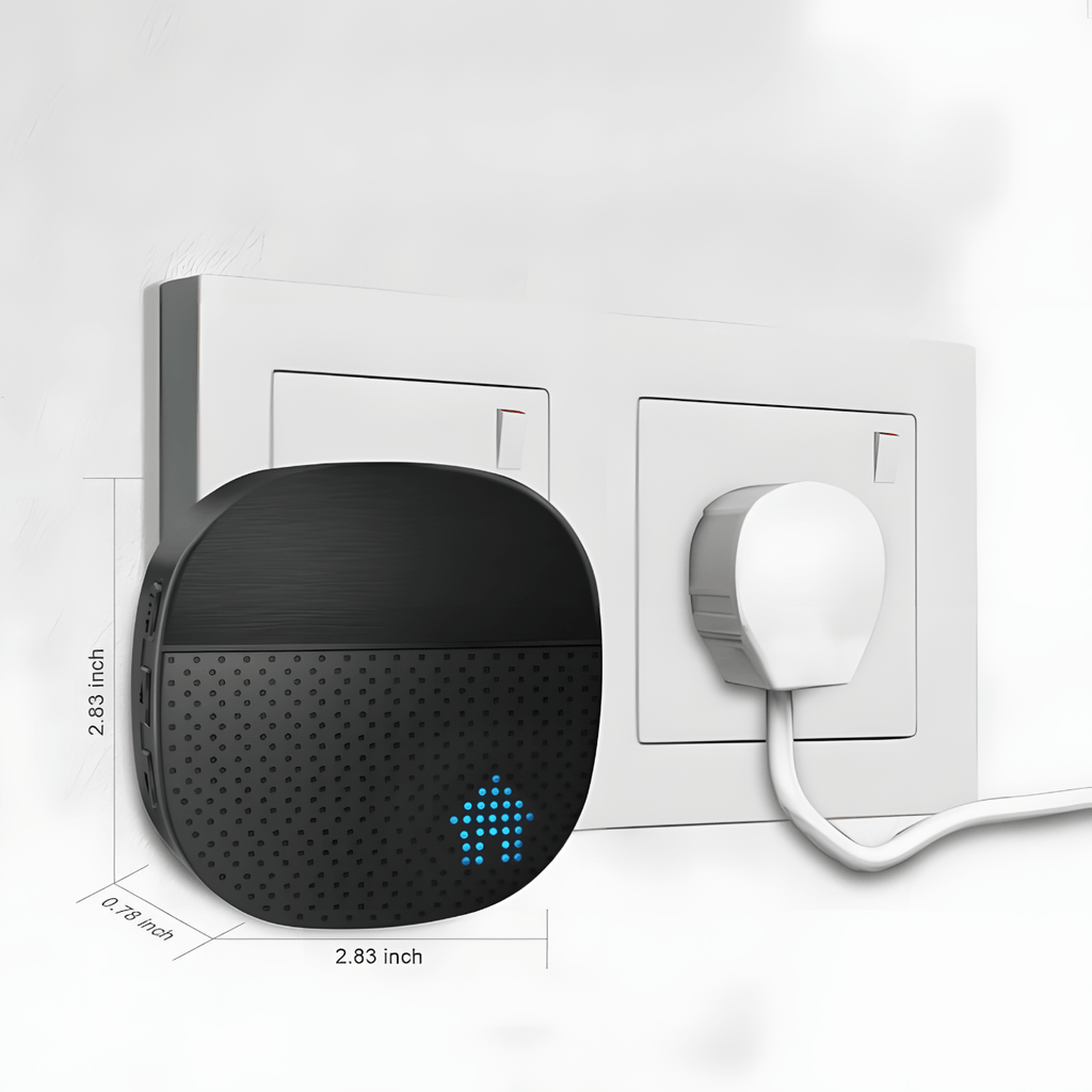 Dzwonek SURFOU 400m IP55 z 2 odbiornikami czarny | REEVE