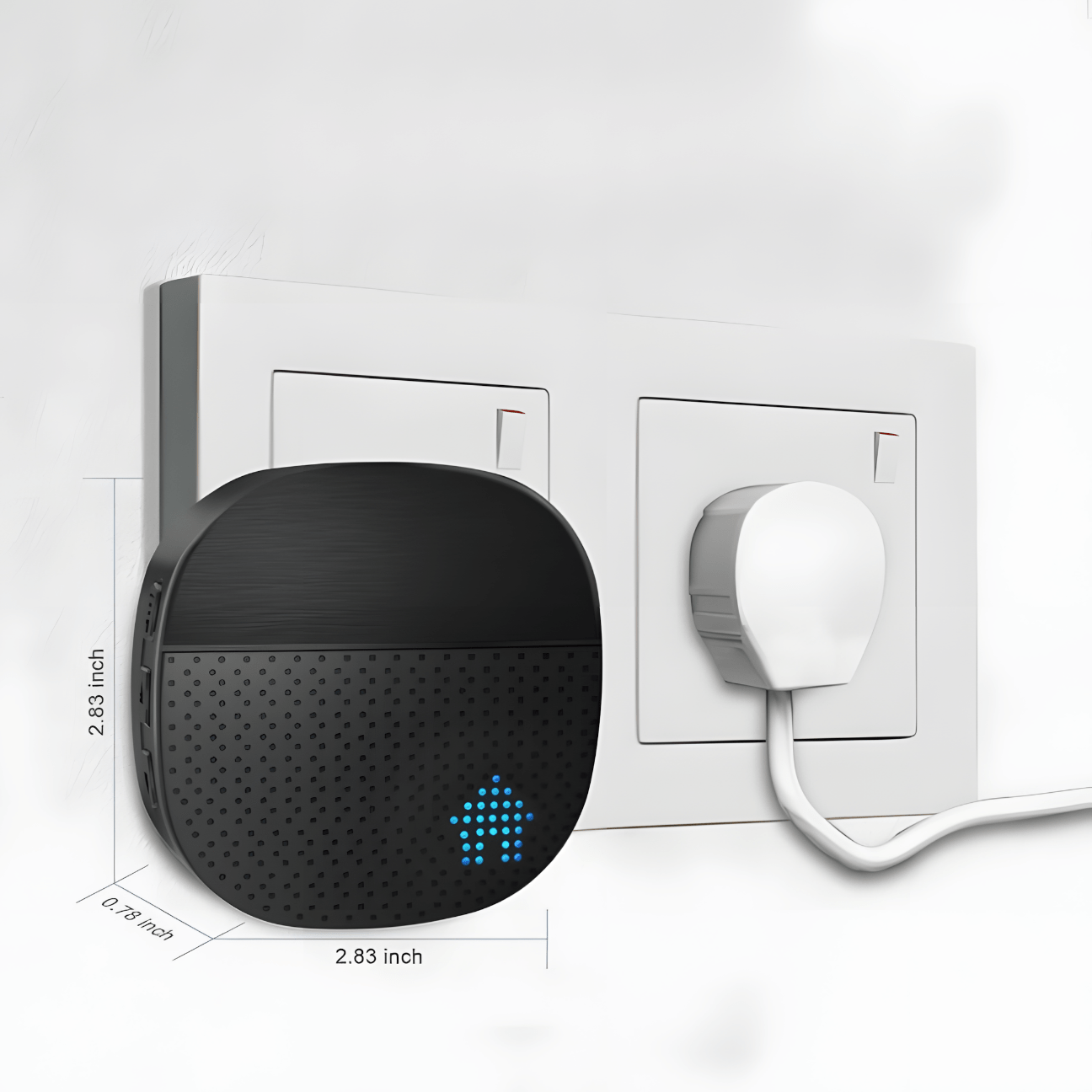 Dzwonek SURFOU 400m IP55 z 2 odbiornikami czarny | REEVE