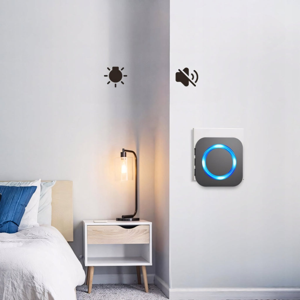 Dzwonek SURFOU 400m IP65 z 2 odbiornikami czarny | REEVE