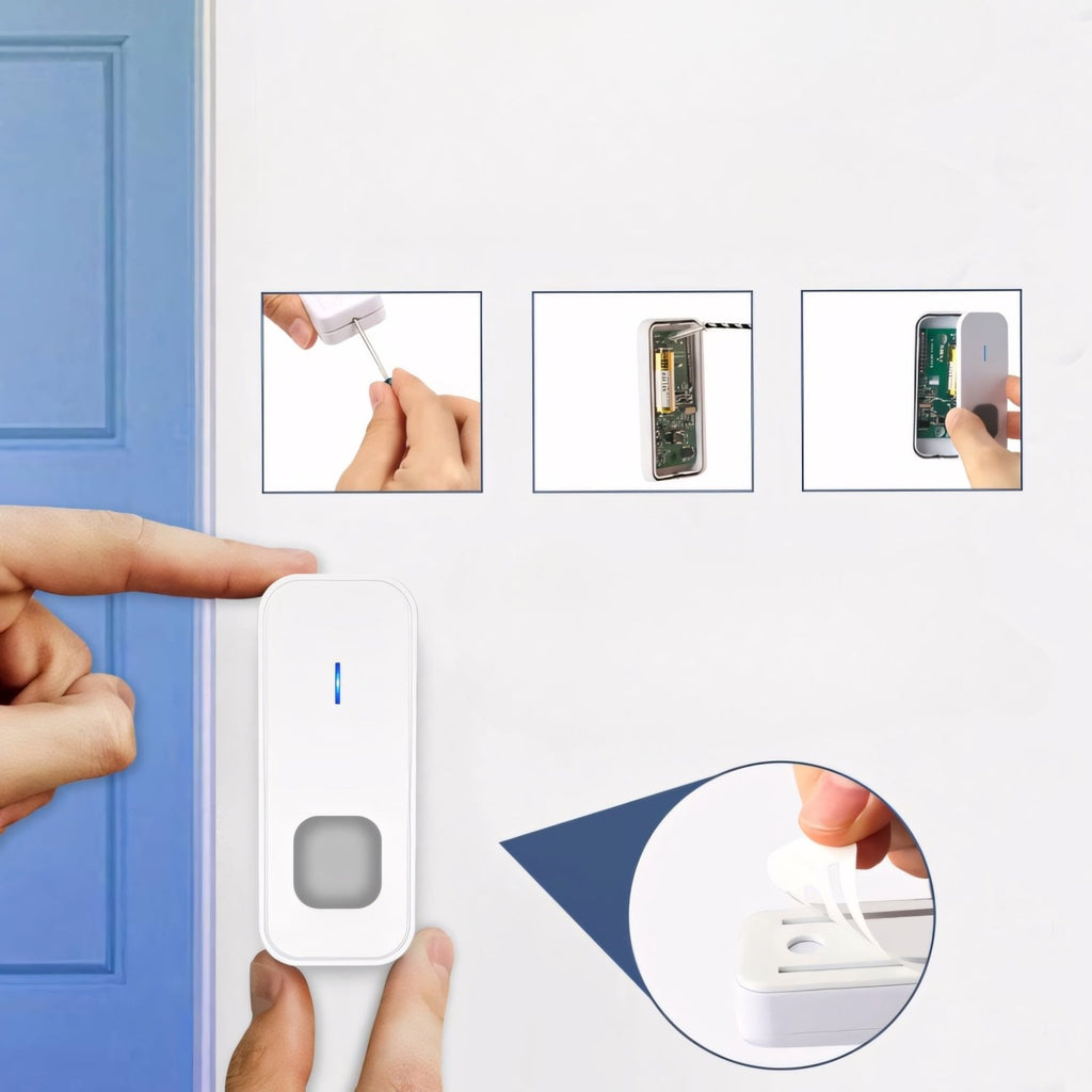 Dzwonek SURFOU 400m z 3 nadajnikami biały | REEVE