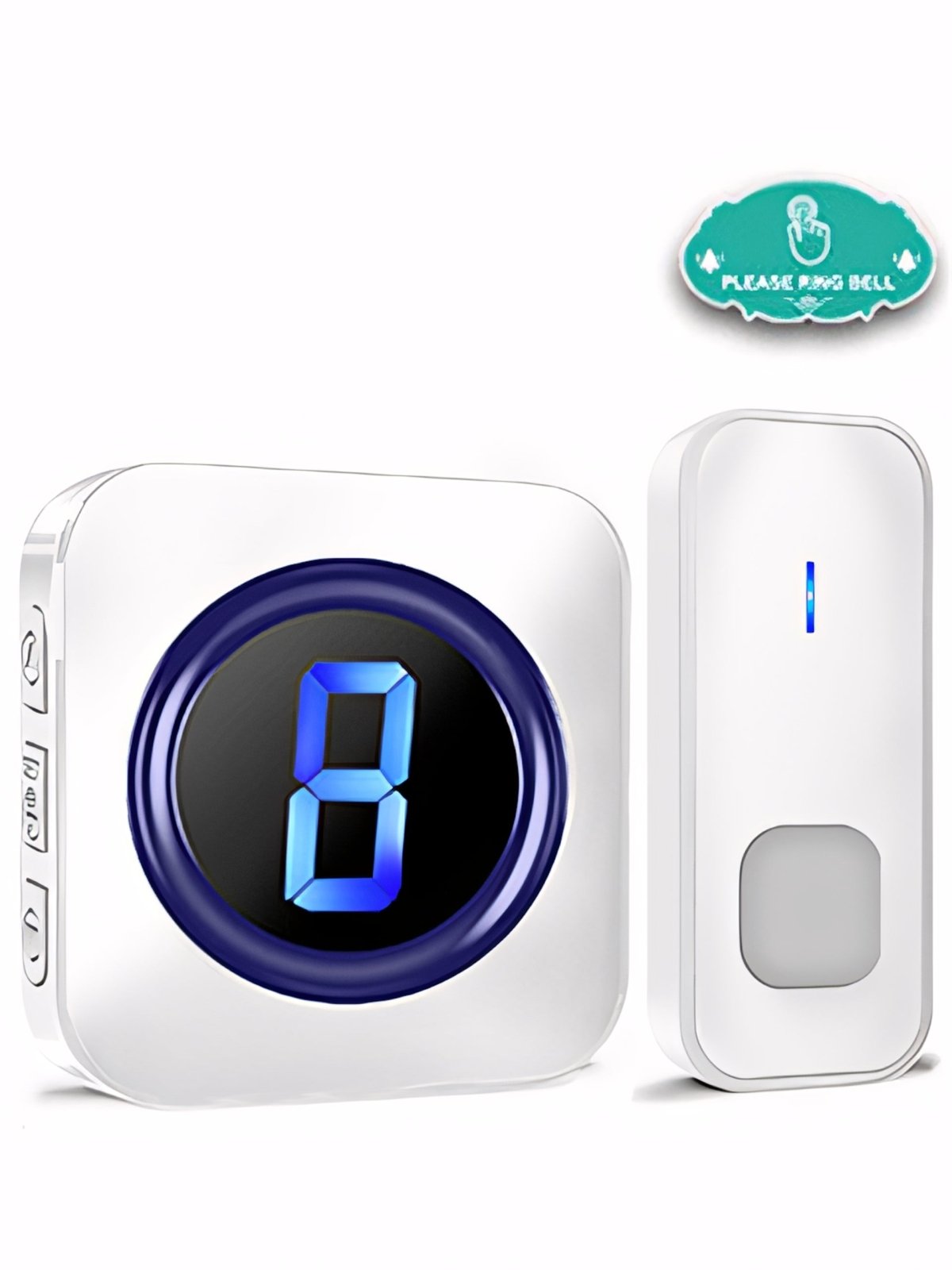 Dzwonek SURFOU 400m z 3 nadajnikami biały | REEVE