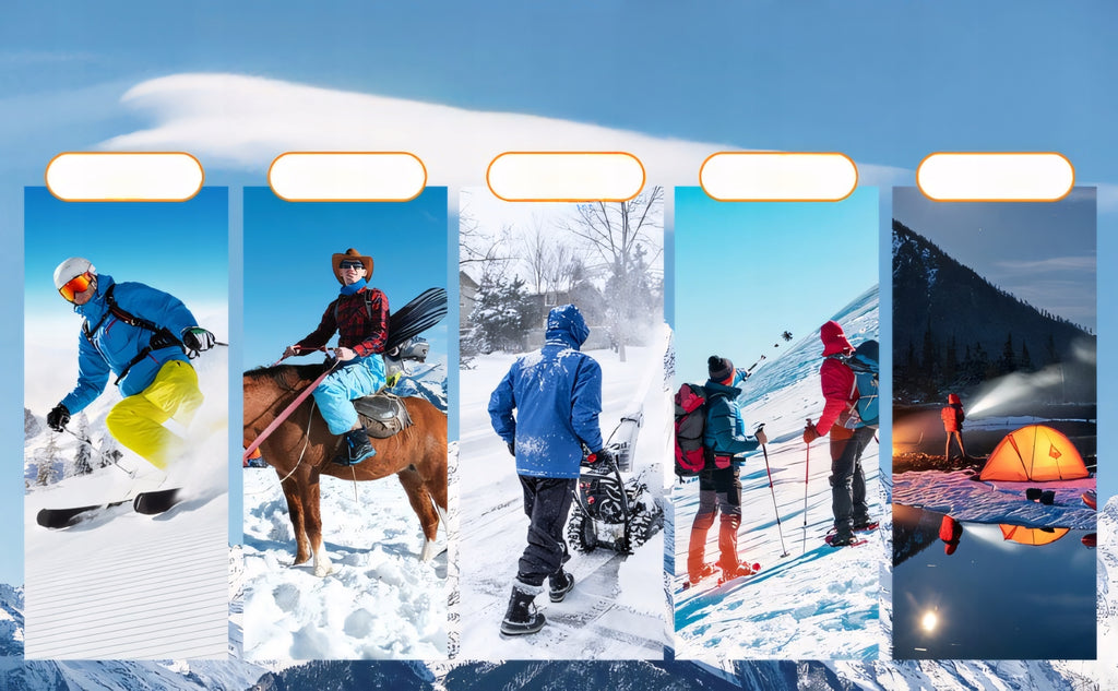 Rękawice ogrzewane elektrycznie 3000mAh rozmiar XL moro