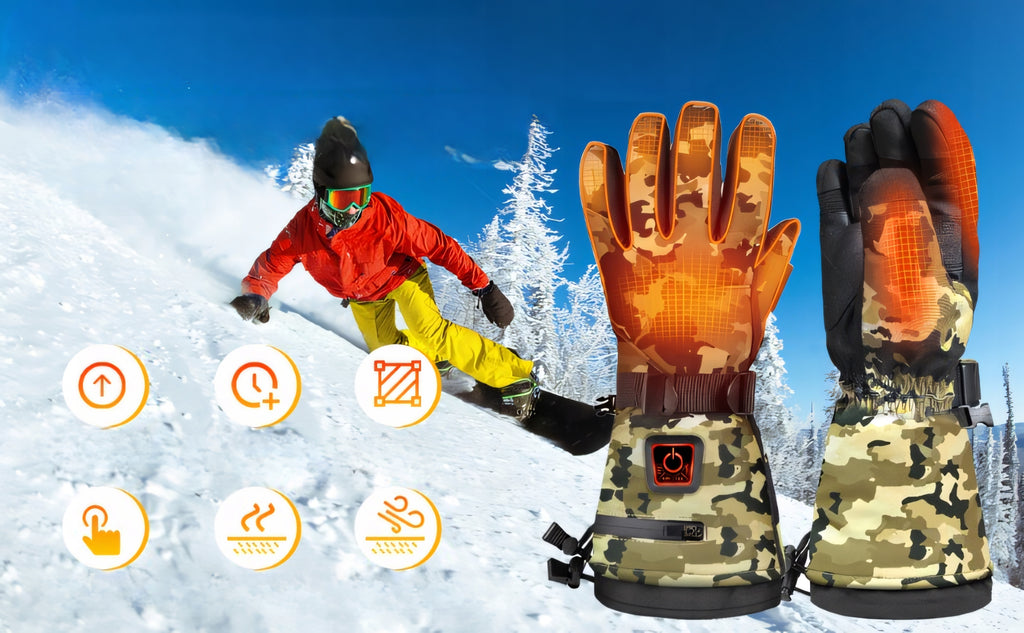 Rękawice ogrzewane elektrycznie 3000mAh rozmiar XL moro