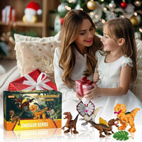 Figurki dinozaurów do składania, 4 sztuki, ruchome stawy | REEVE