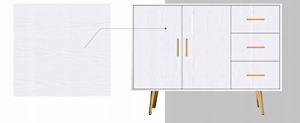 Folia okleina Fantasnight 40x300 cm biała drewno | REEVE