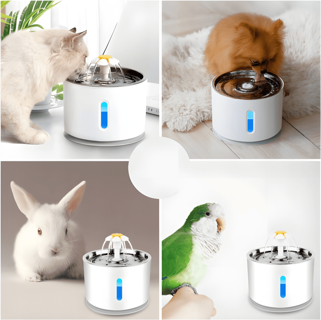 Fontanna dla kota AERB 2,4L stal nierdzewna + 3 filtry | REEVE