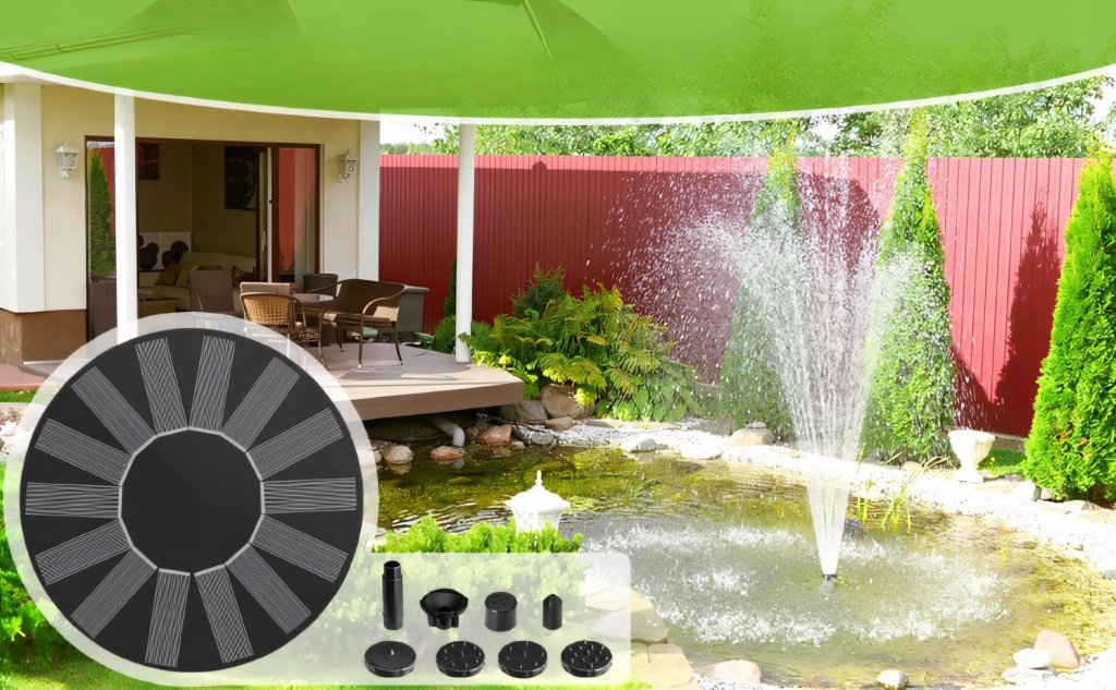 Fontanna solarna pływająca 16 cm – do stawu i oczka | REEVE