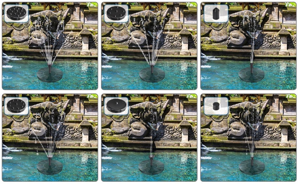 Fontanna solarna pływająca 16 cm – do stawu i oczka | REEVE