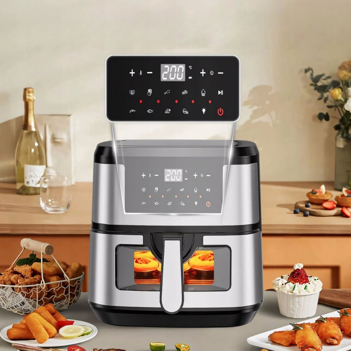 Frytkownica beztłuszczowa 9,7L Air Fryer 1600W | REEVE