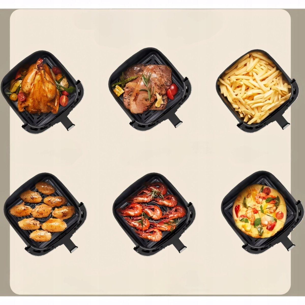 Frytkownica beztłuszczowa 9,7L Air Fryer 1600W | REEVE