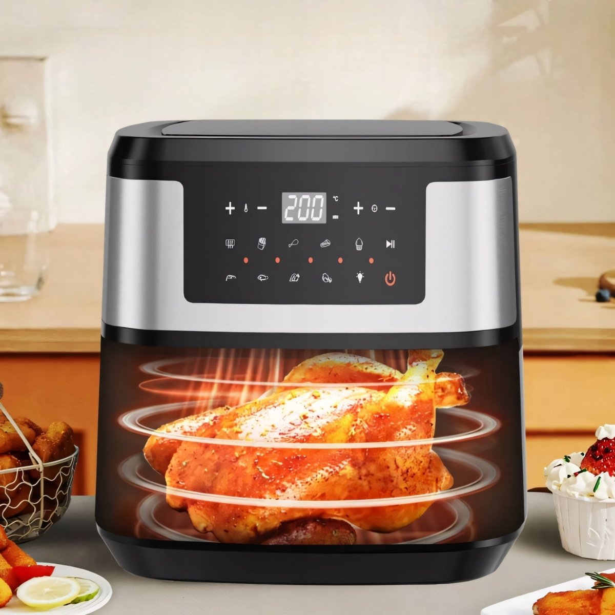 Frytkownica beztłuszczowa 9,7L Air Fryer 1600W | REEVE