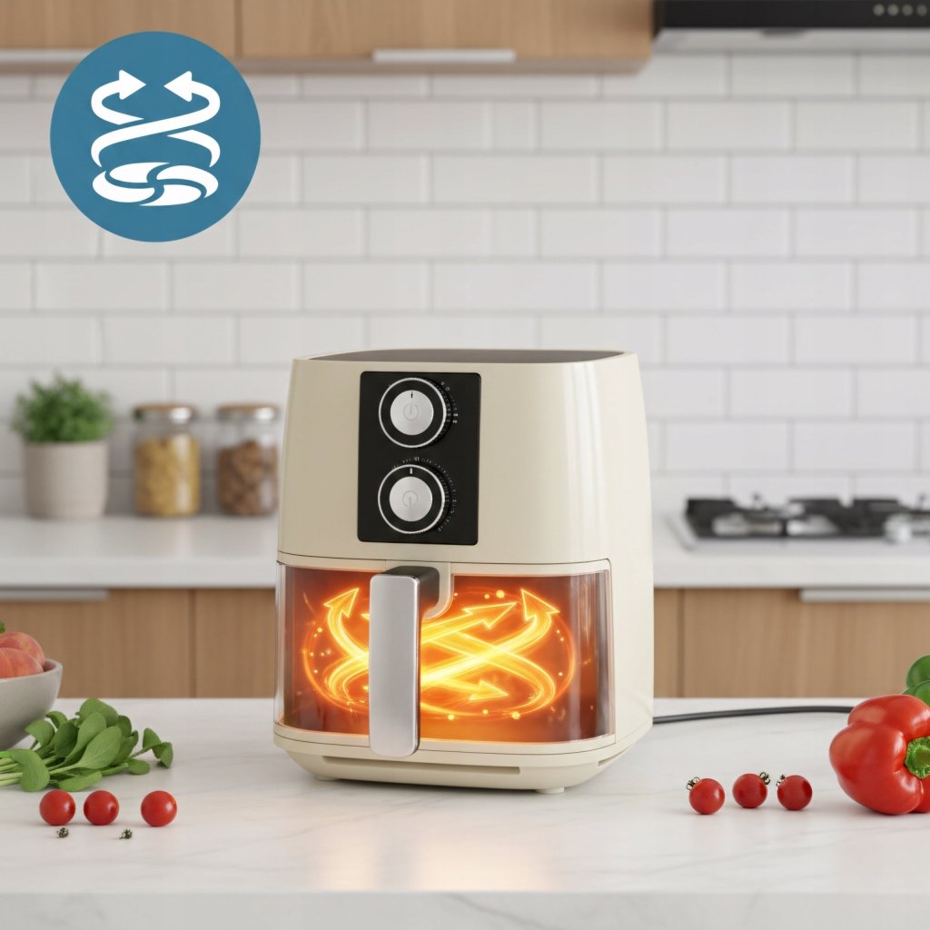 Frytkownica beztłuszczowa XXL 5.2L – 1500W, 5 programów, ELECSAN | REEVE