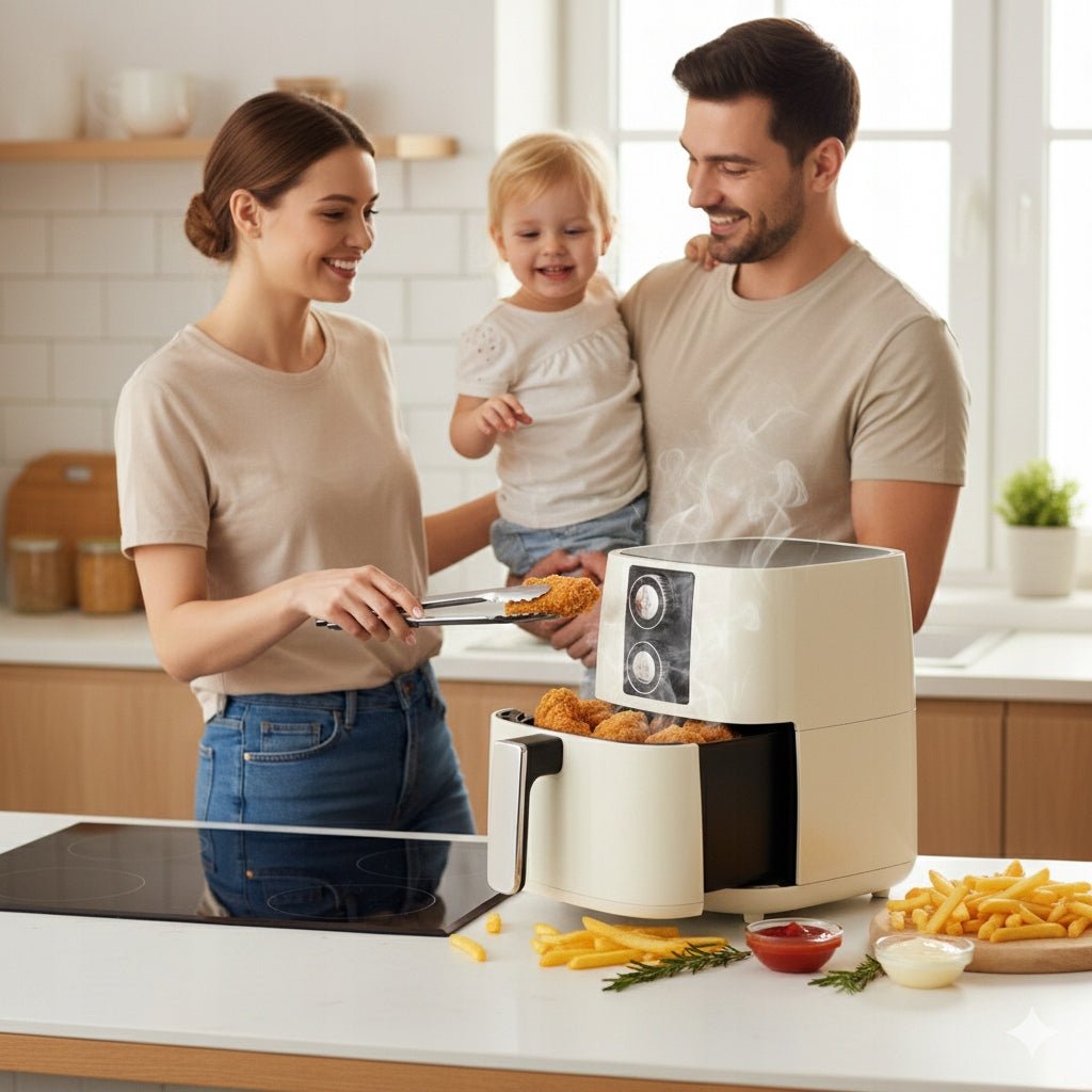 Frytkownica beztłuszczowa XXL 5.2L – 1500W, 5 programów, ELECSAN | REEVE