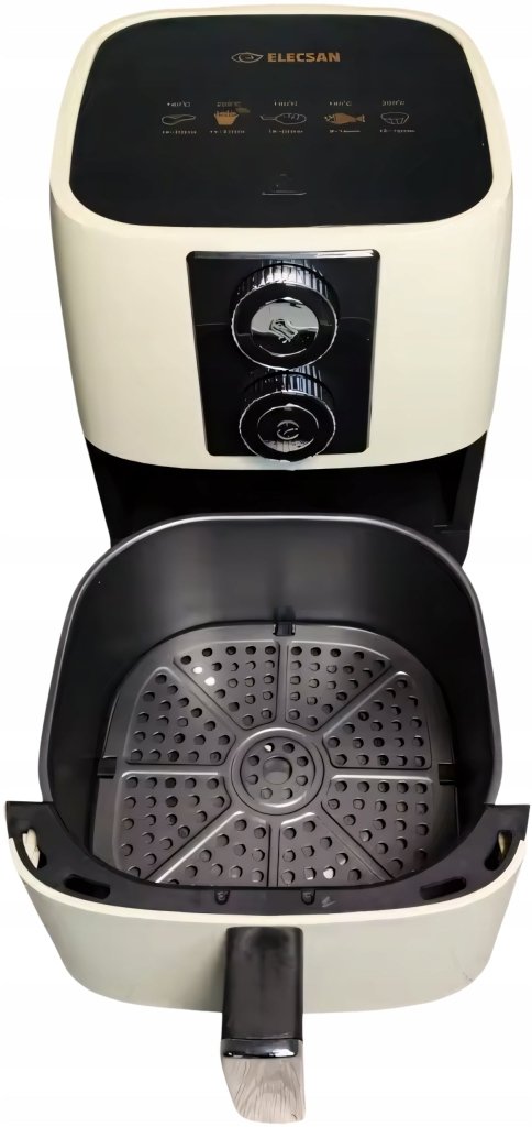Frytkownica beztłuszczowa XXL 5.2L – 1500W, 5 programów, ELECSAN | REEVE