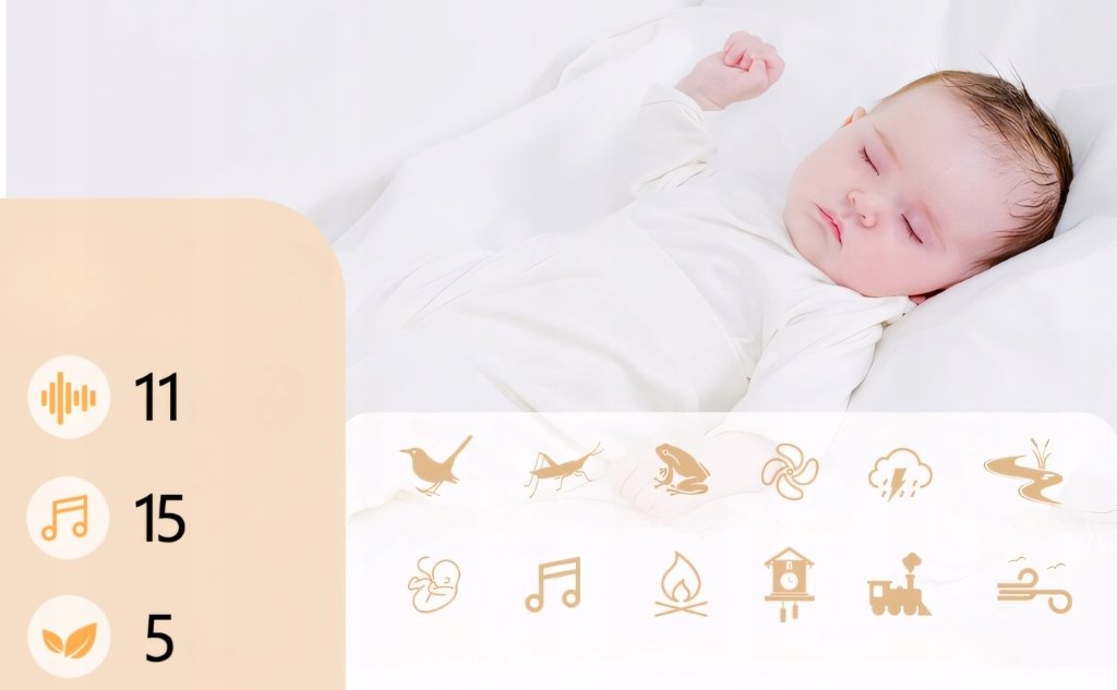 Generator białego szumu dla dzieci – usypiacz + lampka | REEVE