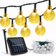 Girlanda solarna LED 12 m, 100 kul, 8 trybów, IP65