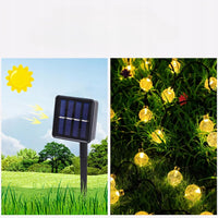 Girlanda solarna LED 12 m, 100 kul, 8 trybów, IP65 | REEVE