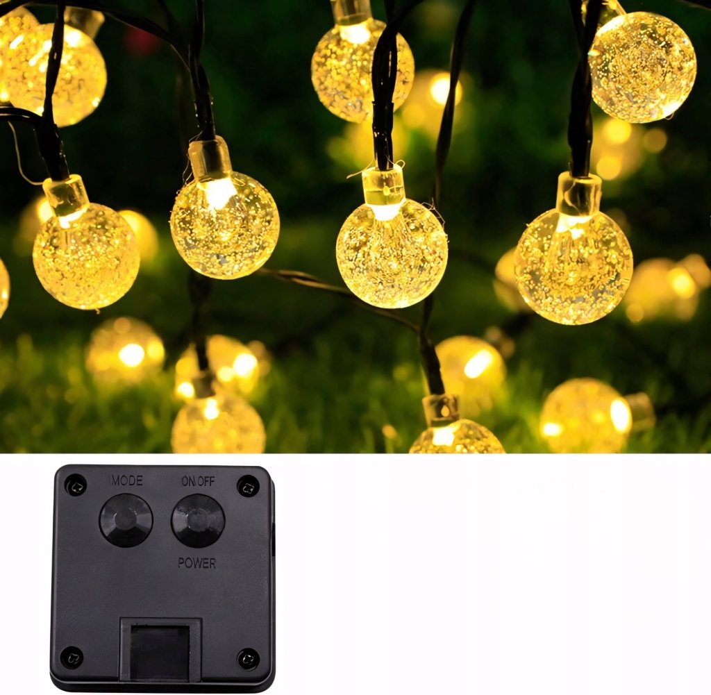 Girlanda solarna LED 12 m, 100 kul, 8 trybów, IP65 | REEVE