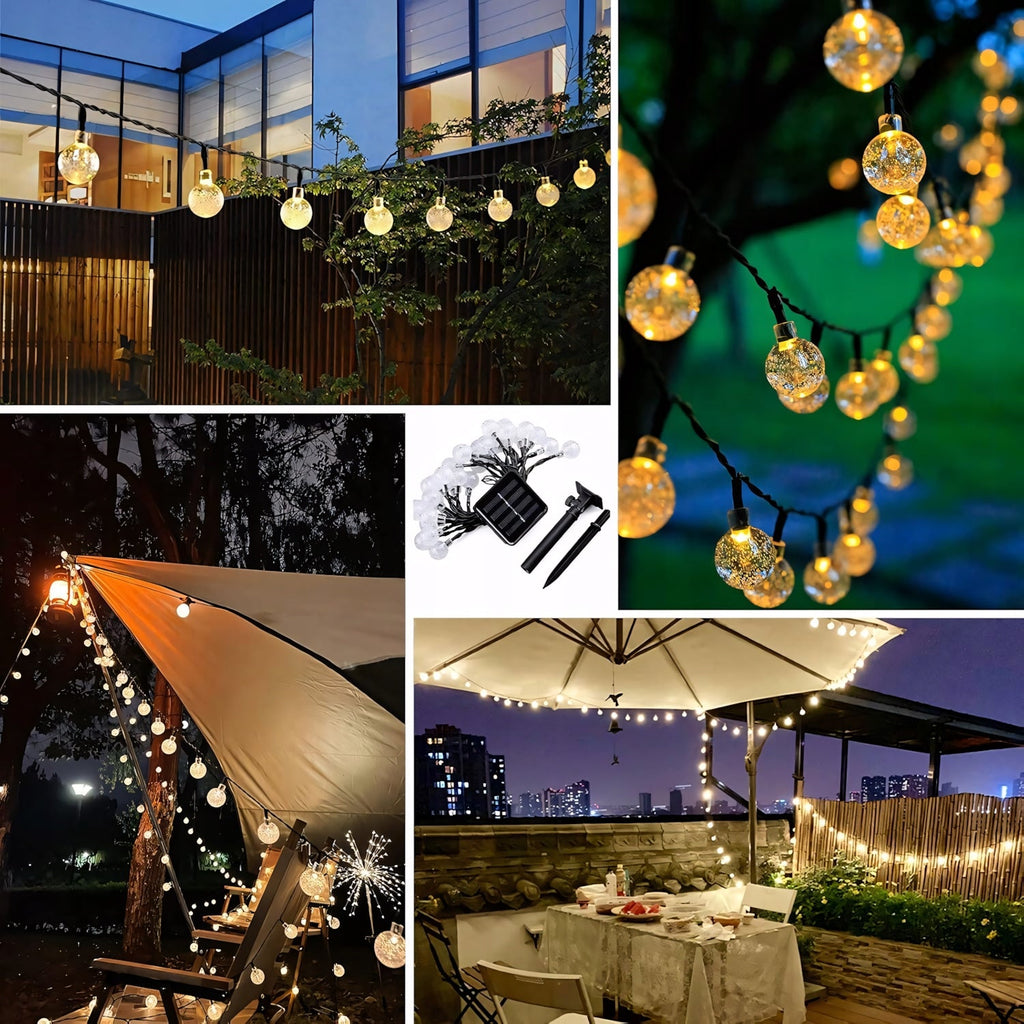 Girlanda solarna LED 12m 50 kul IP65 ciepłe światło | REEVE