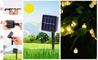 Girlanda solarna LED 12m 50 kul IP65 ciepłe światło | REEVE