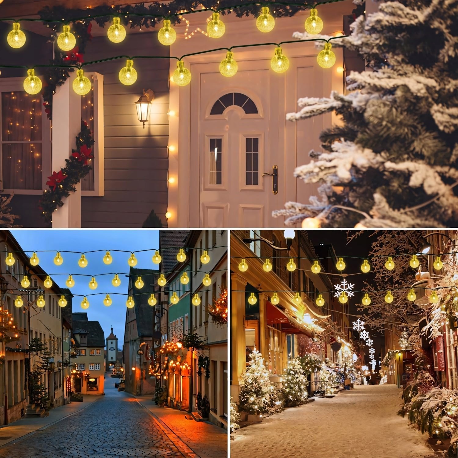 Girlanda solarna LED 7,5m 50 kul ciepłe światło | REEVE