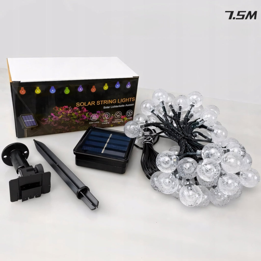 Girlanda solarna LED 7,5m 50 kul ciepłe światło | REEVE