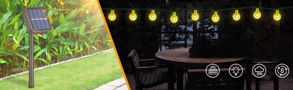 Girlanda solarna LED 7,5m 50 kul ciepłe światło | REEVE