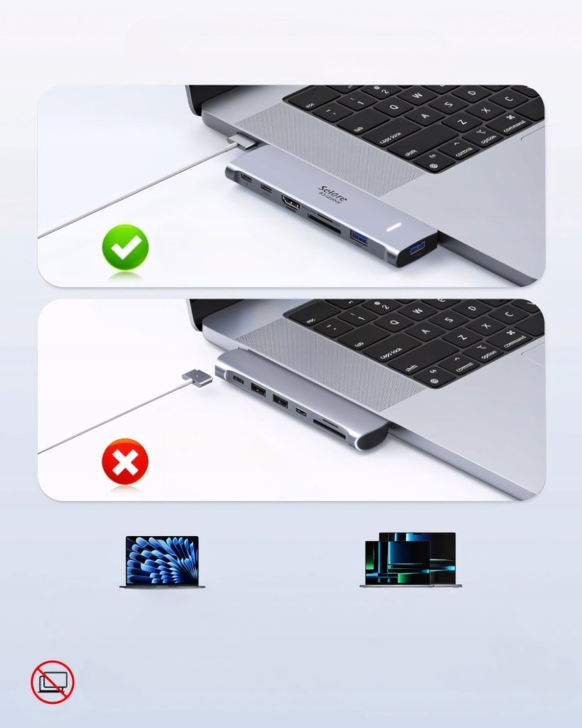 HUB USB - C 7w2 Selore do MacBook Pro/Air M1 M2 M3 | REEVE