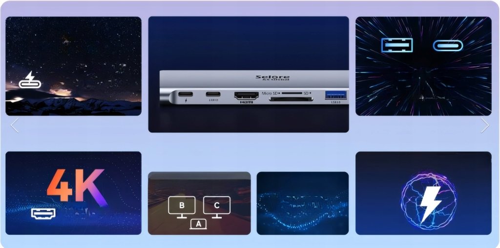 HUB USB - C 7w2 Selore do MacBook Pro/Air M1 M2 M3 | REEVE