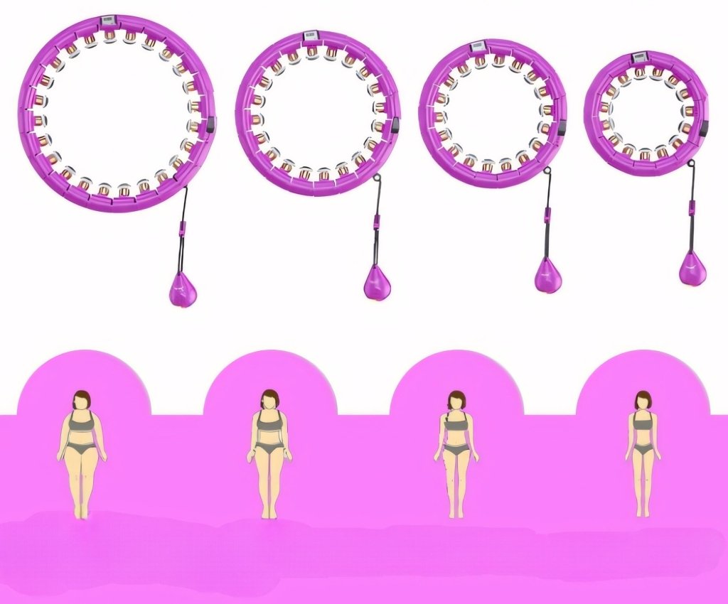 Hula Hop z obciążeniem odchudzające smart masażer licznik | REEVE